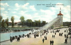 Riverview Park - Shoot the Chutes Chicago, IL Postcard Postcard