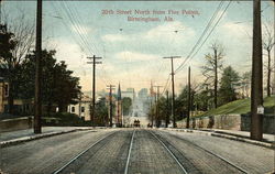 20th Street North from Five Points Birmingham, AL Postcard Postcard