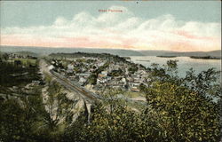 Aerial View of West Fairview Postcard