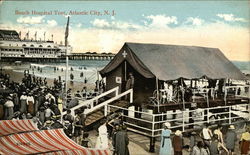 Beach Hospital Tent Postcard