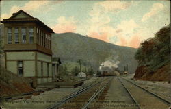 Alleghany Station Looking East Postcard