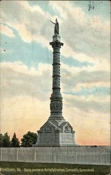 Statue Erected on Battlefield Where Cornwallis Surrendered Postcard