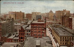 Bird's Eye View of City Postcard