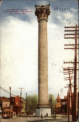 Old Water Tower at Twentieth Street and Grand Postcard