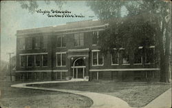 High School Rockville, IN Postcard Postcard