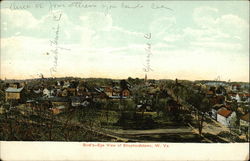 Bird's Eye View of Town Postcard