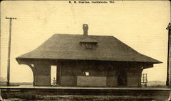 R. R. Station Goldsboro, MD Postcard Postcard