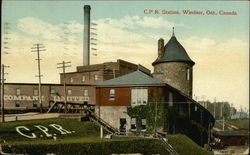 C.P.R. Station Windsor, ON Canada Ontario Postcard Postcard