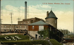 C.P.R. Station Postcard