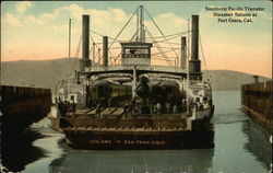 Southern Pacific Transfer Steamer Solano Port Costa, CA Postcard Postcard