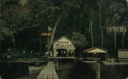 Indian Beach Northport, MI Postcard Postcard