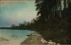 Green Lake Beach Interlochen, MI Postcard Postcard