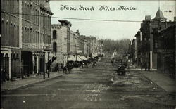 Main Street Niles, MI Postcard 