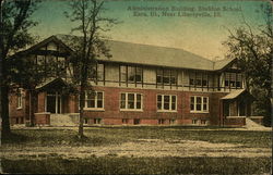 Administration Building, Sheldon School, Eara Libertyville, IL Postcard Postcard