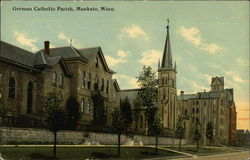 German Catholic Parish Mankato, MN Postcard Postcard