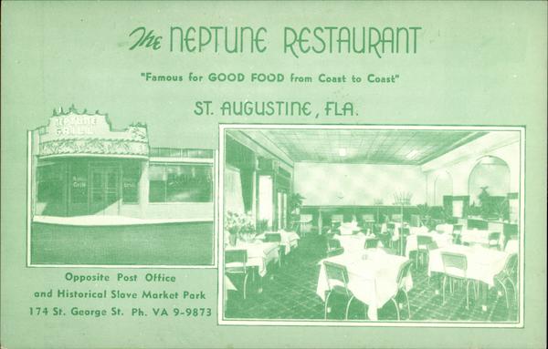 The Neptune Restaurant St. Augustine Florida