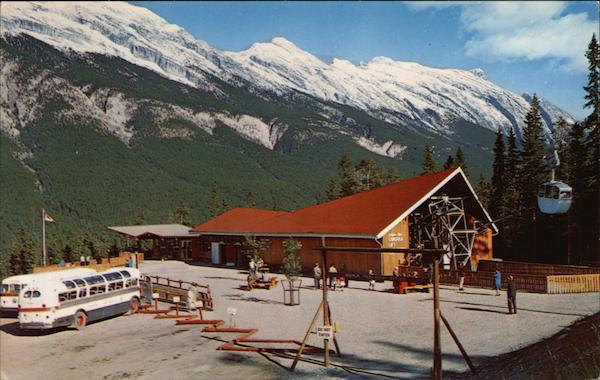 The Lower Terminal Building of the Banff Sulphur Mountain Gondola Lift Banff National Park AB Canada