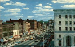Looking South on Main Street Postcard