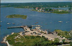 Aerial View of Cape Porpoise, Maine Postcard