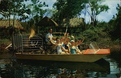 R.R. Wooten Everglade Airboat Tours Postcard