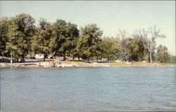 Lake Odessa - State Camp Grounds at Schaffer's Point Postcard