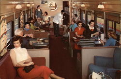 Leisure Moments Pass Pleasantly on The Challenger Domeliner Postcard