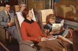 Restful Travel for Coach Passengers Postcard