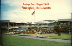 Greetings from Shoppers' World Framingham, MA Postcard Postcard