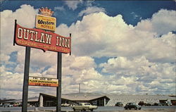Outlaw Inn Rock Springs, WY Postcard Postcard