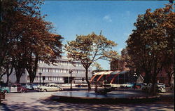 Beautiful new Lane County Courthouse and City Park Postcard