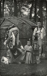 The Little Eagle Family Postcard