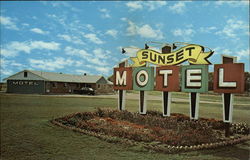 Sunset Motel Portage La Prairie, MB Canada Manitoba Postcard Postcard