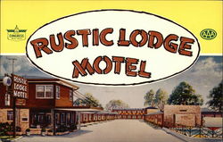 Rustic Lodge Motel Postcard