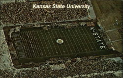 Kansas State University Stadium Postcard