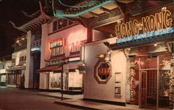 Chinatown - Night View Postcard