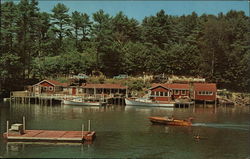 Herb Witham's Lobster Pier Kittery Point, ME Postcard Postcard