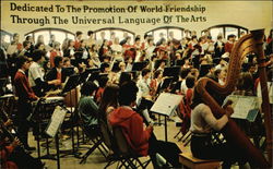 Dedicated to the Promotion of World Friendship Through the Universal Language of the Arts Postcard