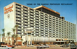International Hotel at Entrance to Los Angeles Airport Terminal Postcard