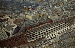 Bird's-eye View of the Marunouchi and Otemachi Business Area as Seen From East Side of Tokyo Station Postcard