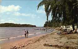 Beach Scene Puerto Rico Postcard Postcard