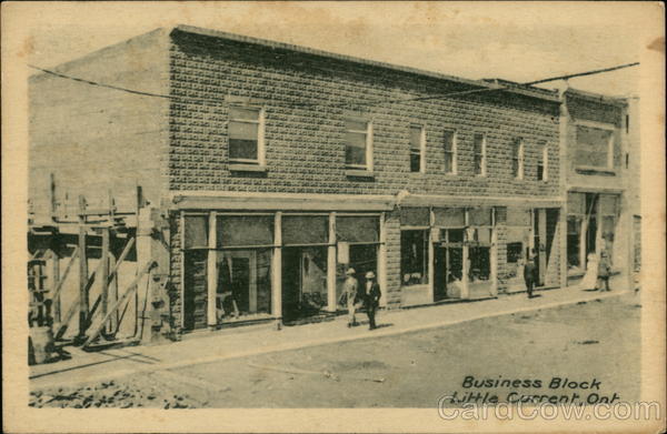 Business Block Little Current ON Canada Ontario