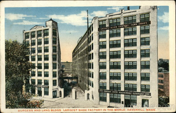 Burgess and Lang Buildings Haverhill Massachusetts