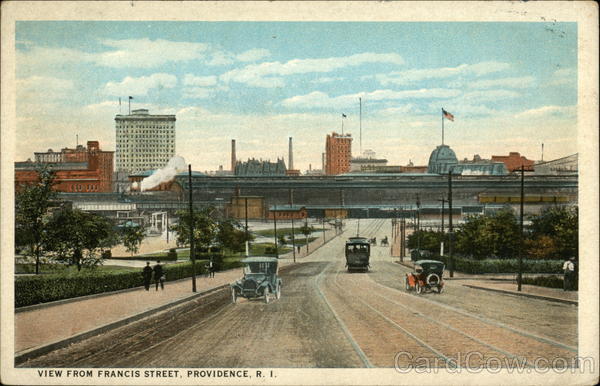 View From Francis Street Providence Rhode Island