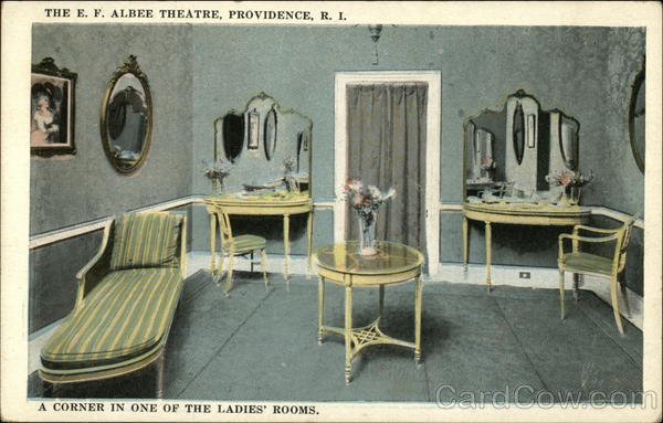 The E.F. Albee Theatre, A Corner in one of the Ladies' Rooms Providence Rhode Island