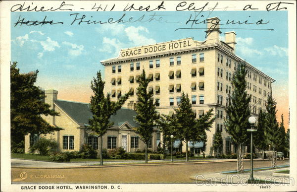 Grace Dodge Hotel Washington District of Columbia Washington DC