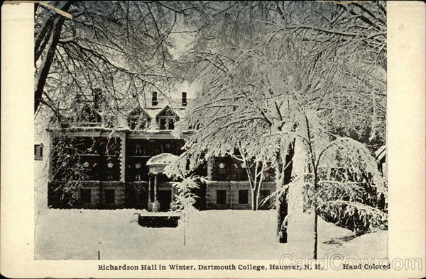Dartmouth College - Richardson Hall in Winter Hanover New Hampshire