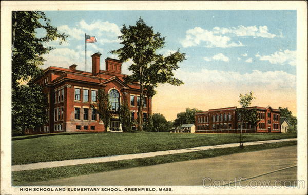 High School and Elementary School Greenfield Massachusetts