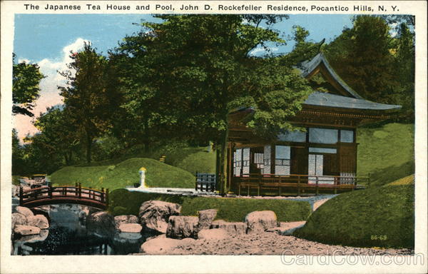 The Japanese Tea House and Pool, John D. Rockefeller Residence Pocantico Hills New York