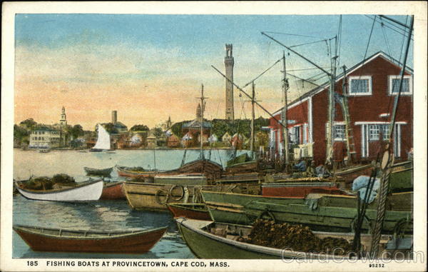 Fishing Boats in the Water on Cape Cod Provincetown Massachusetts