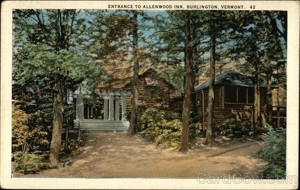 Entrance To Allenwood Inn, Burlington, Vermont